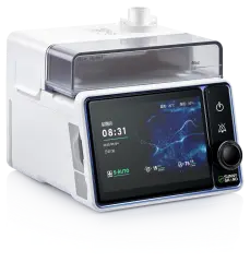 SunnyGrand NatrSleep 25S Auto BPAP cihazı, mavi çerçeve ve S-Auto ekranı